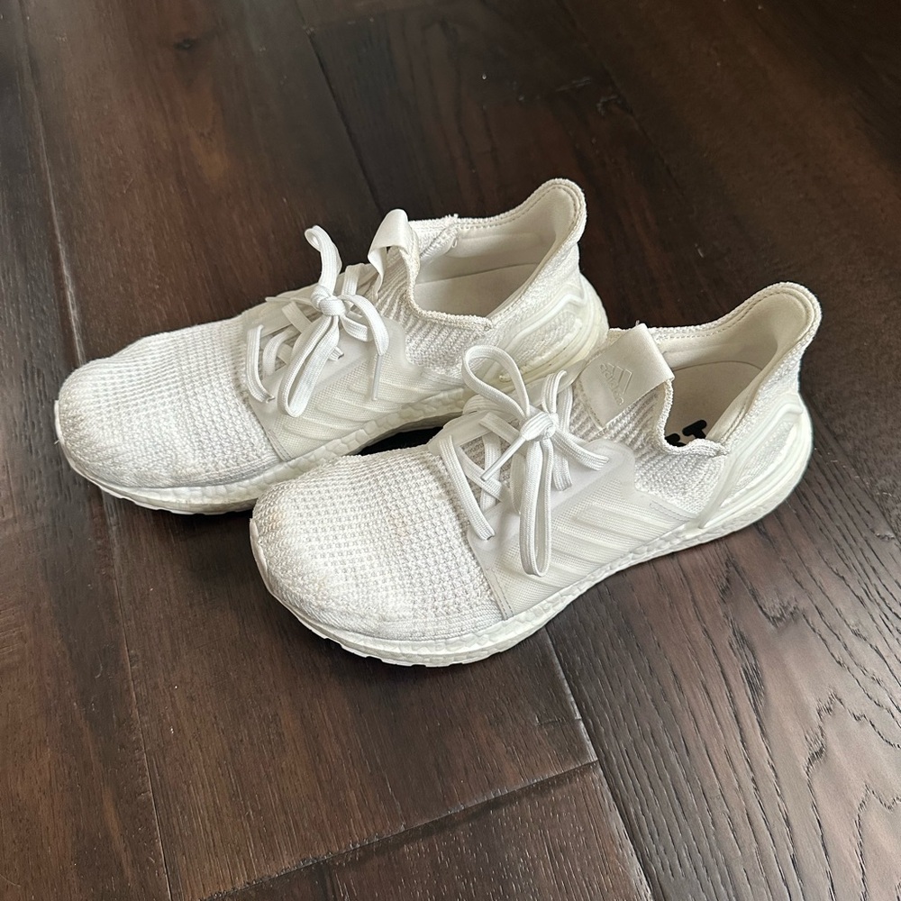 Women’s Adidas Ultra Boost White Running Sneakers